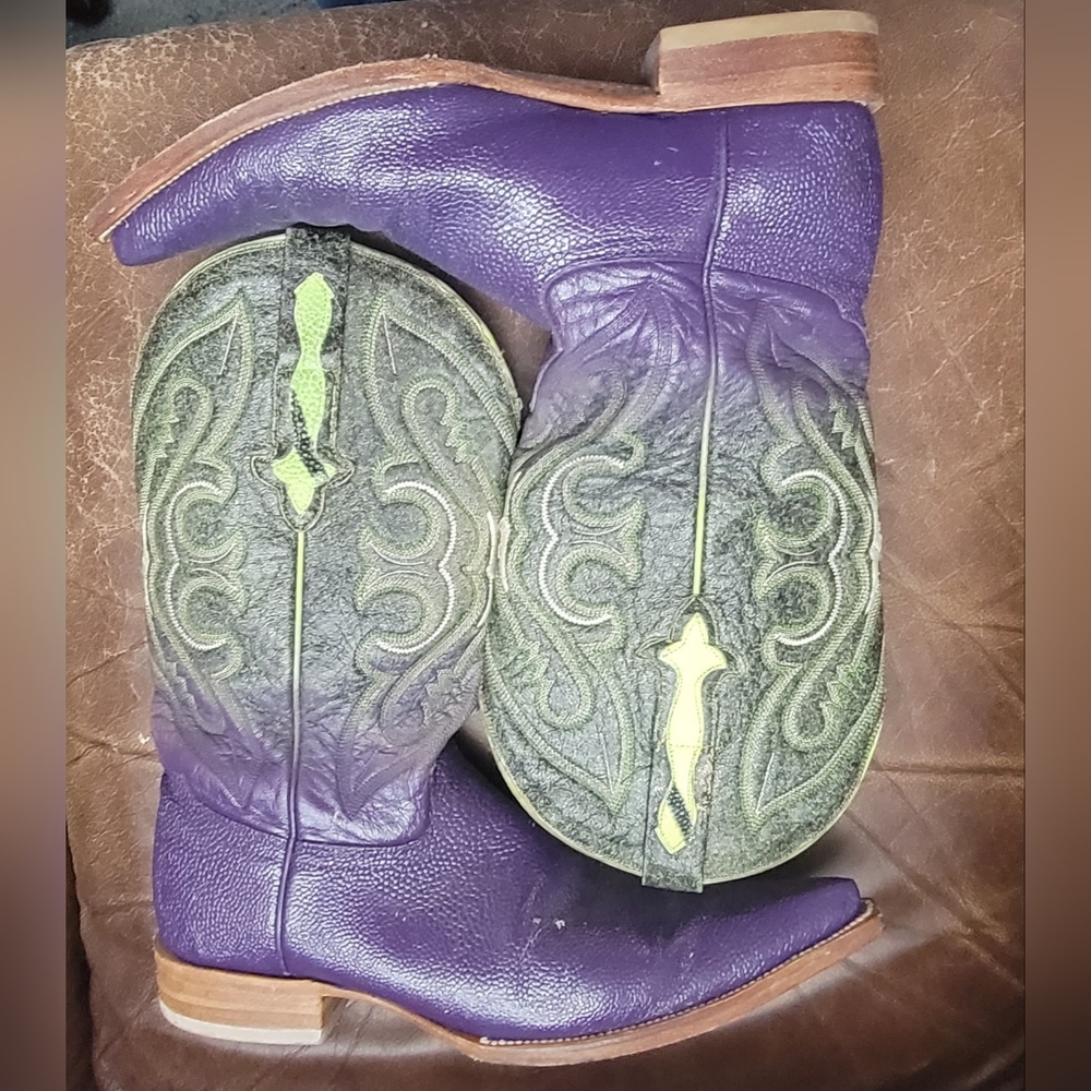 Purple Exotic Rodeo Bravo Cowboy Boots Gr8 Cowboy Gift